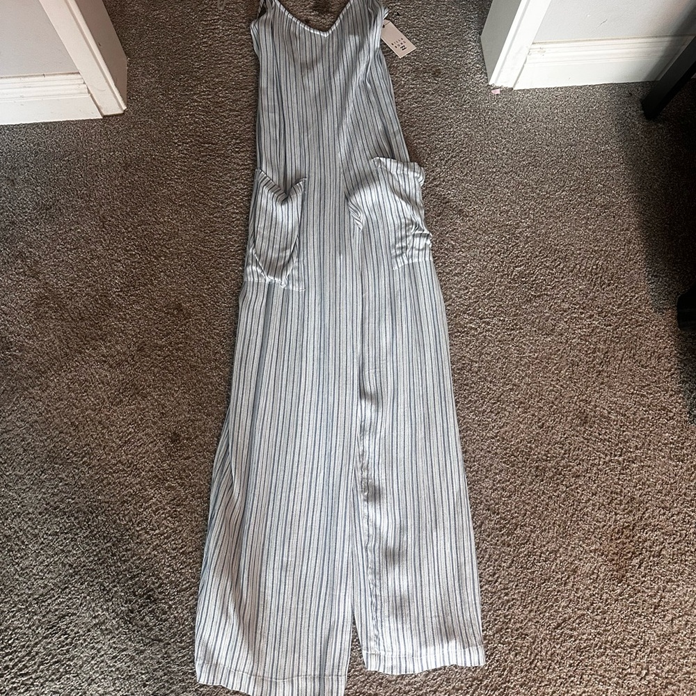 Billabong blue Striped Jumpsuit- It’s a Breeze